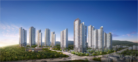 일광신도시 EG the 1 2차 투시도. <라인건설 제공>